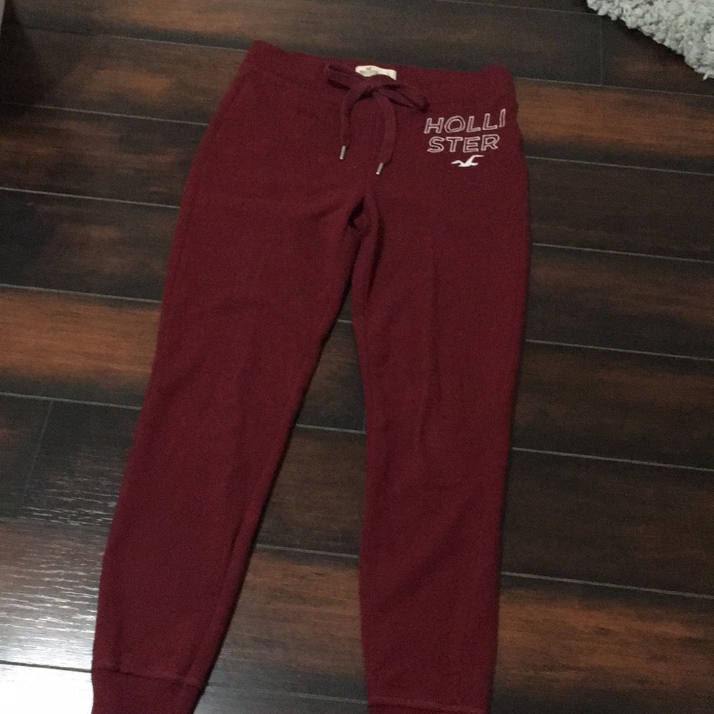 Burgundy sweatpants